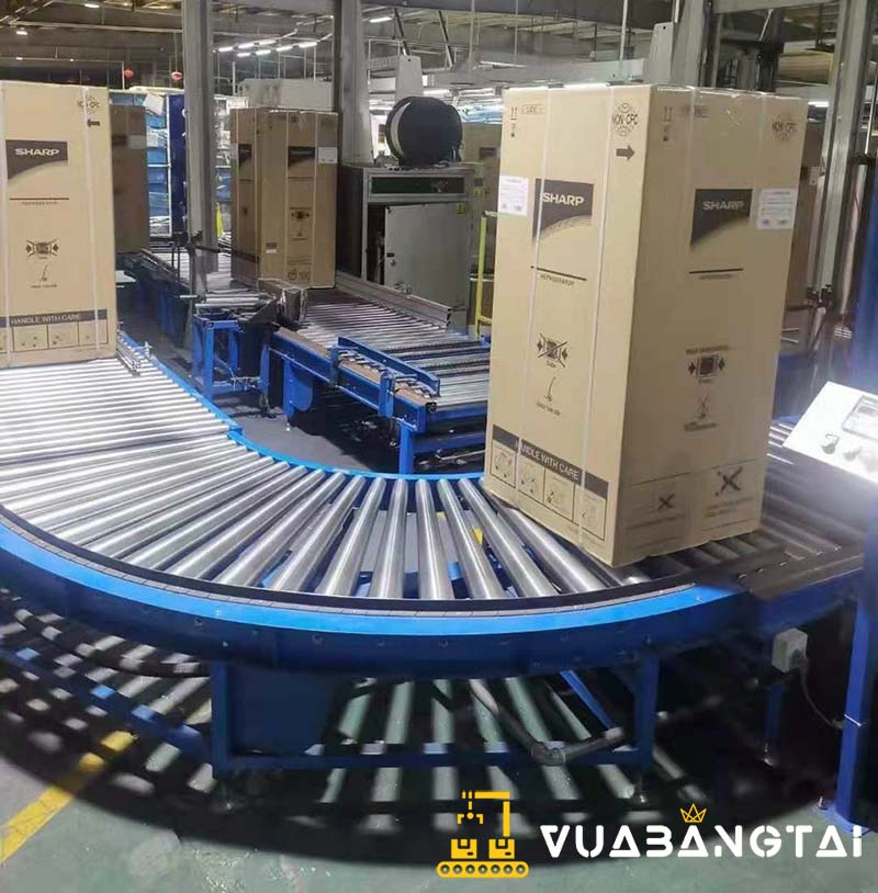 Ứng dụng băng tải con lăn